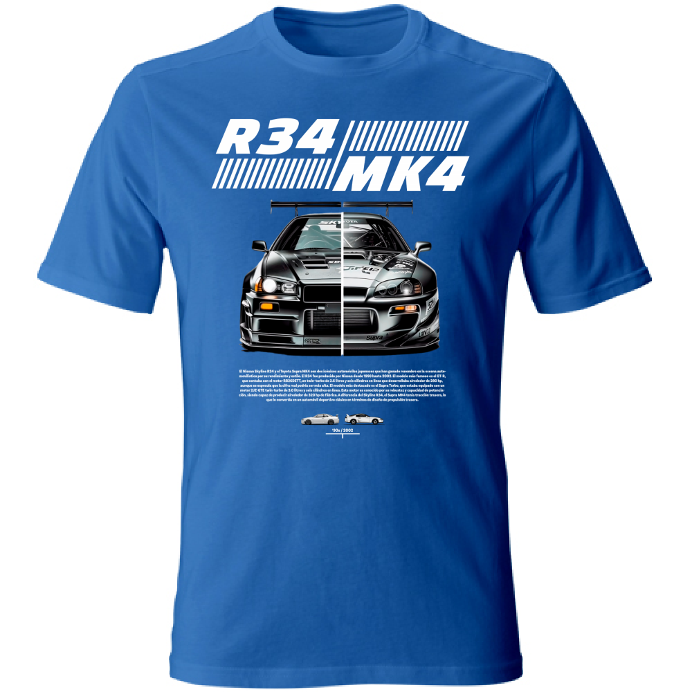 T-Shirt Unisex r34-mk4 Supra white