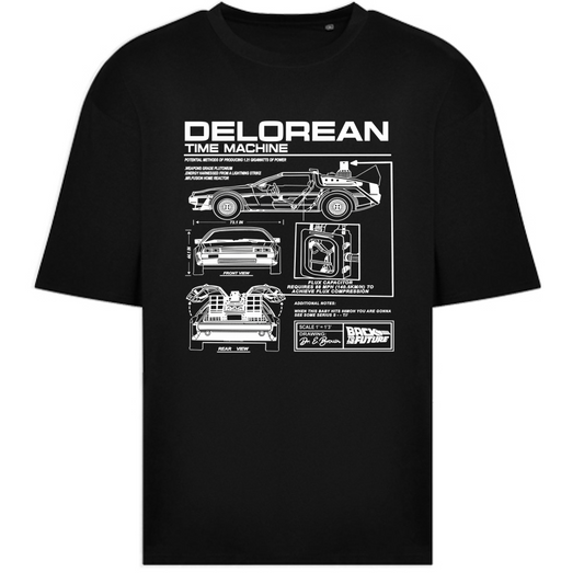 T-Shirt Oversize delorean1