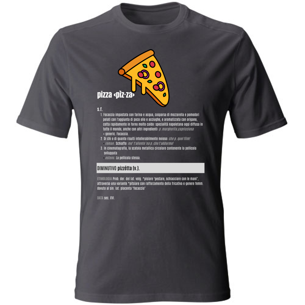 T-Shirt Unisex pizza white