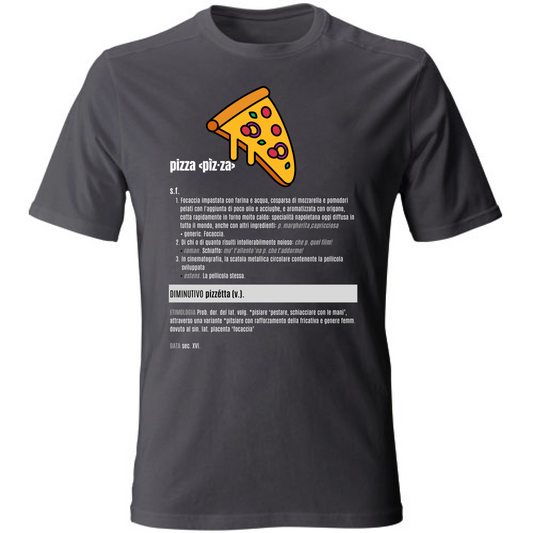 T-Shirt Unisex pizza white