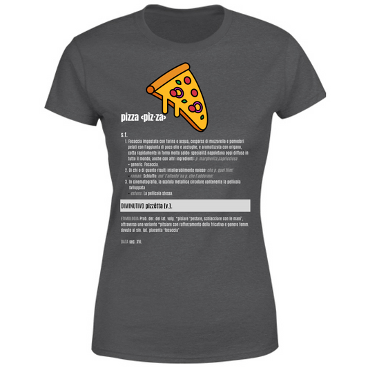 T-Shirt Donna pizza white