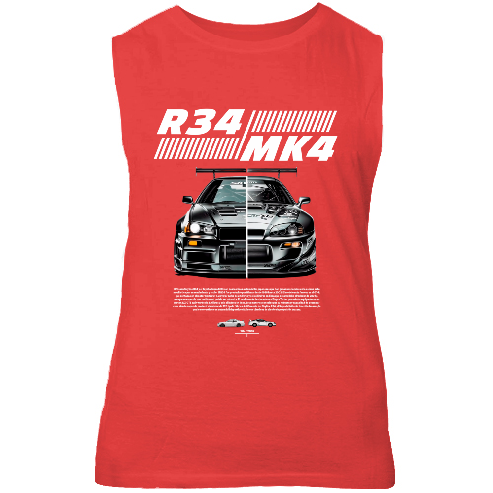 Canotta Unisex r34-mk4 Supra white