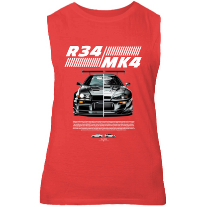 Canotta Unisex r34-mk4 Supra white