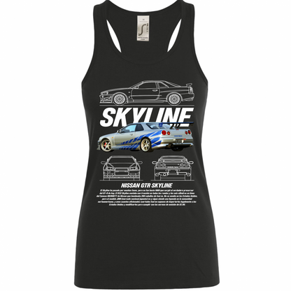 Canotta Donna skyline gtr