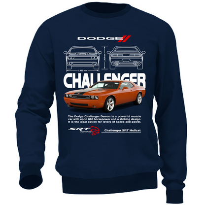 Felpa Unisex challenger orange