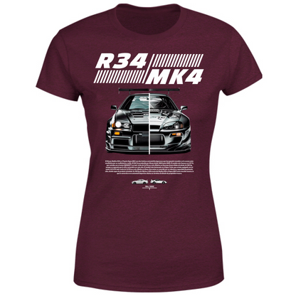 T-Shirt Donna r34-mk4 Supra white