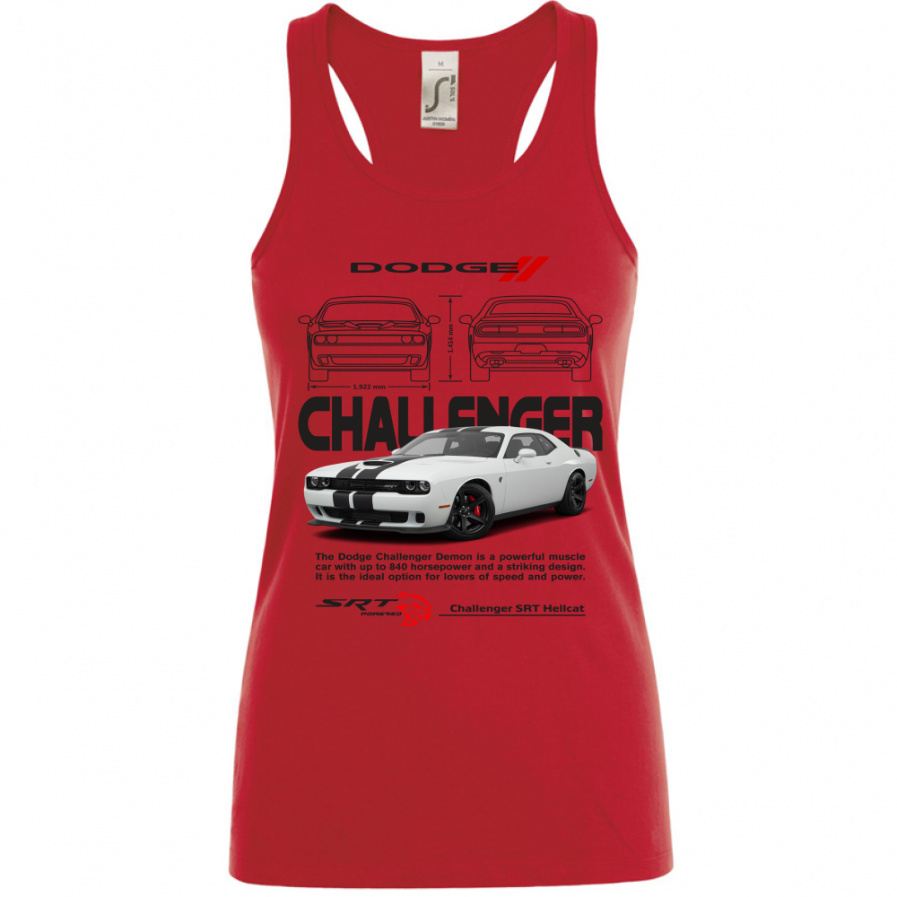 Canotta Donna challenger black