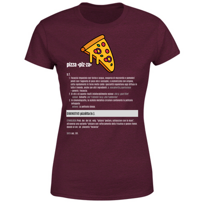 T-Shirt Donna pizza white