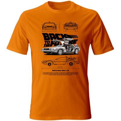 T-Shirt Unisex delorean black