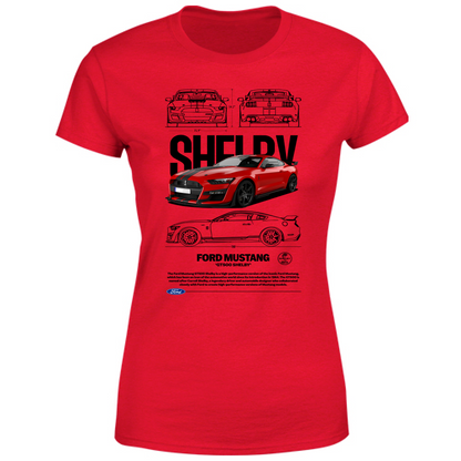 T-Shirt Donna mustang shelby