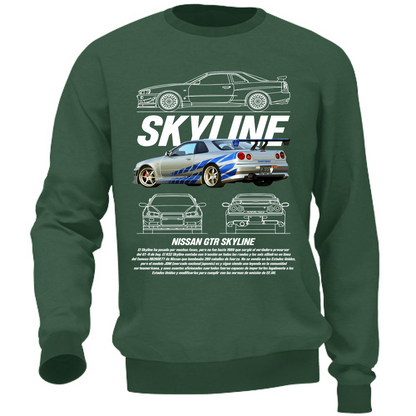 Felpa Unisex skyline gtr