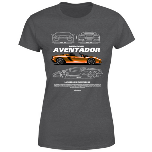 T-Shirt Donna lambo aventador1
