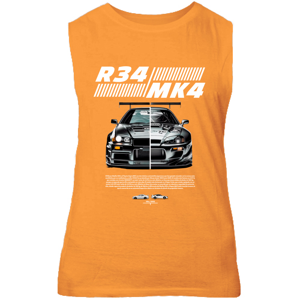 Canotta Unisex r34-mk4 Supra white
