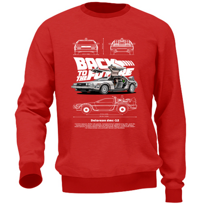 Felpa Unisex delorean2