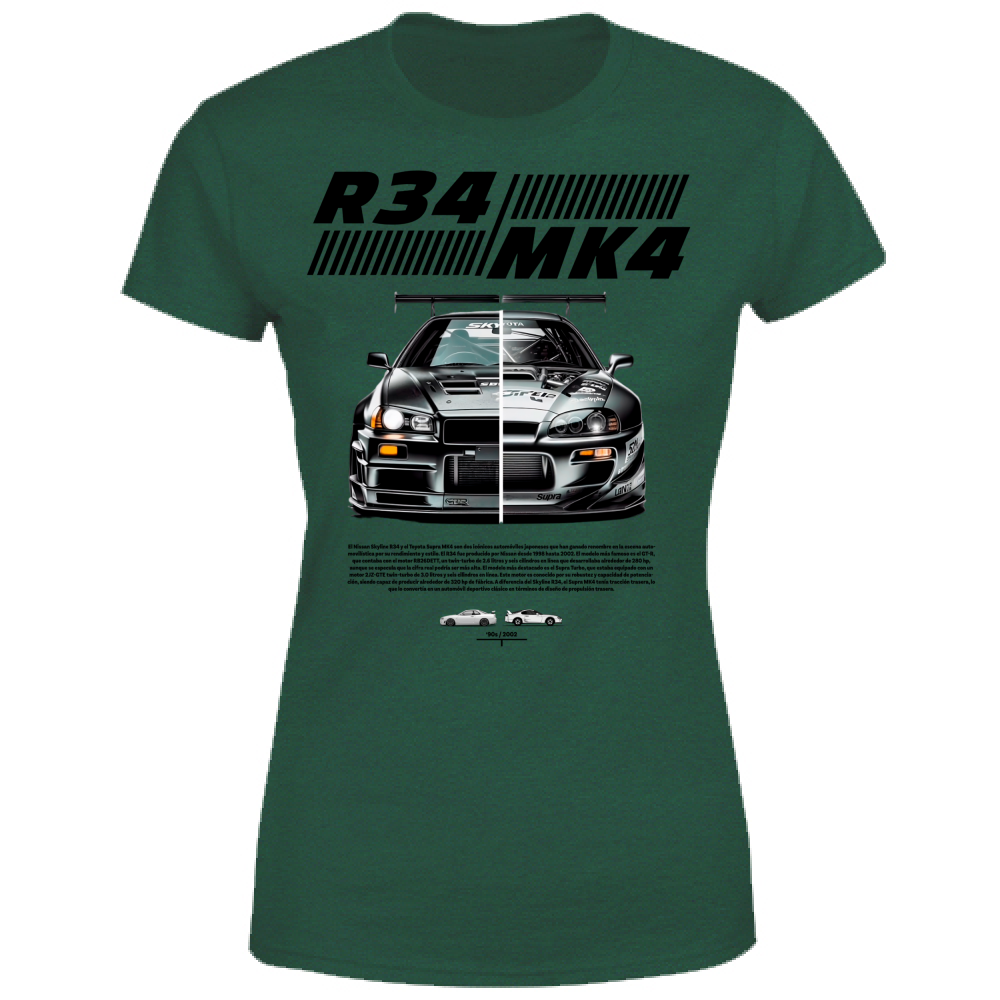 T-Shirt Donna r34-mk4 Supra