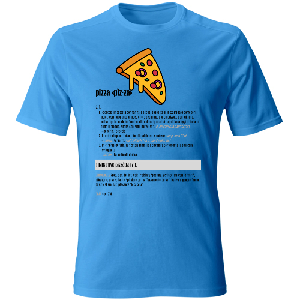 T-Shirt Unisex pizza black