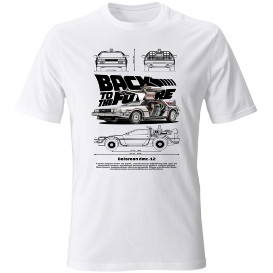T-Shirt Unisex delorean black