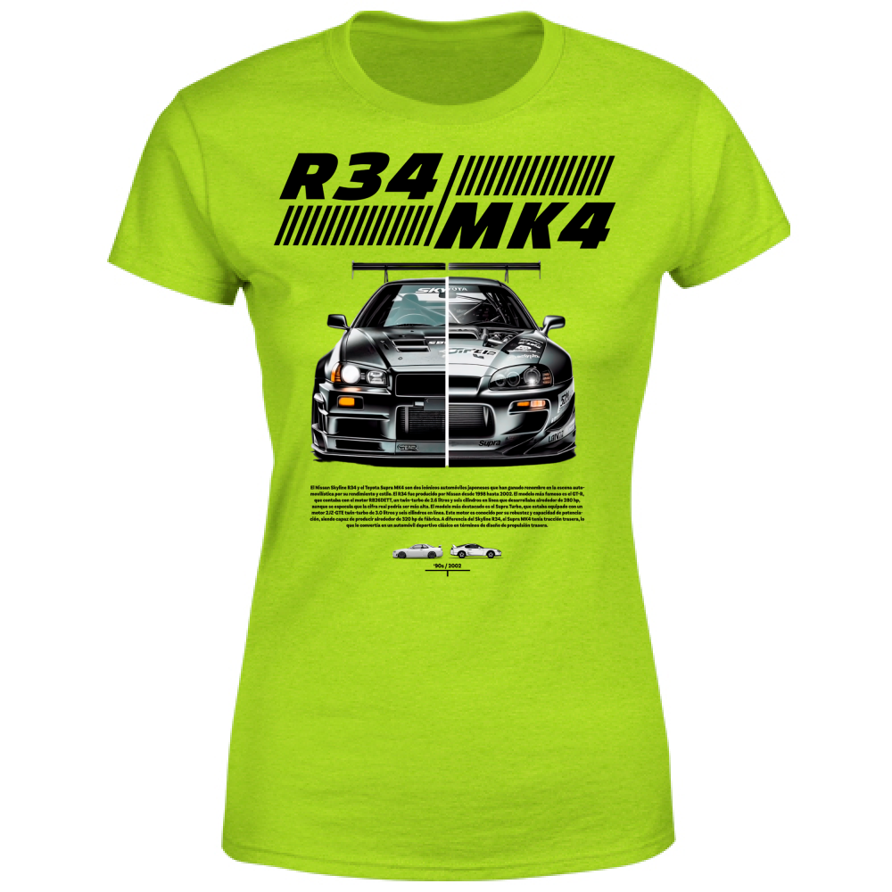 T-Shirt Donna r34-mk4 Supra
