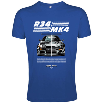 T-Shirt Men Fit r34-mk4 Supra white