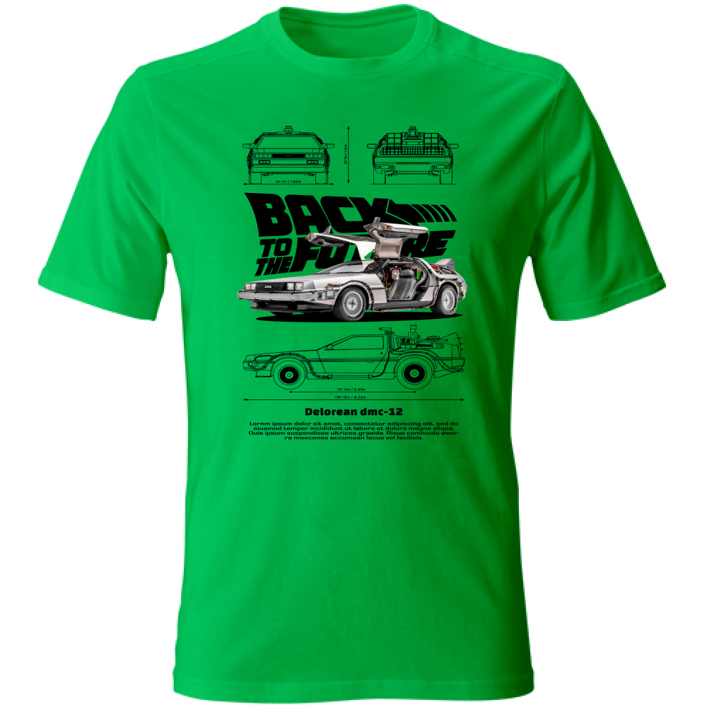T-Shirt Unisex delorean black