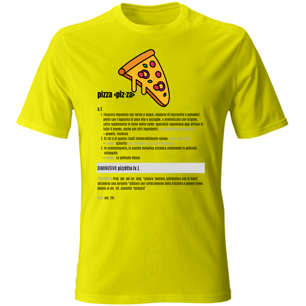 T-Shirt Unisex pizza black
