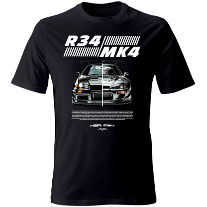 T-Shirt Unisex r34-mk4 Supra white