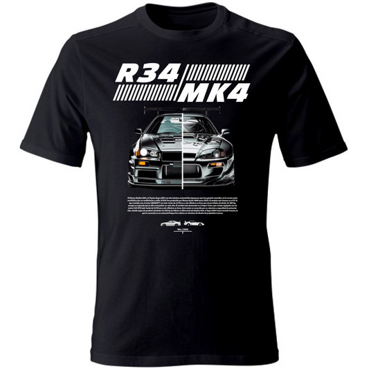T-Shirt Unisex r34-mk4 Supra white