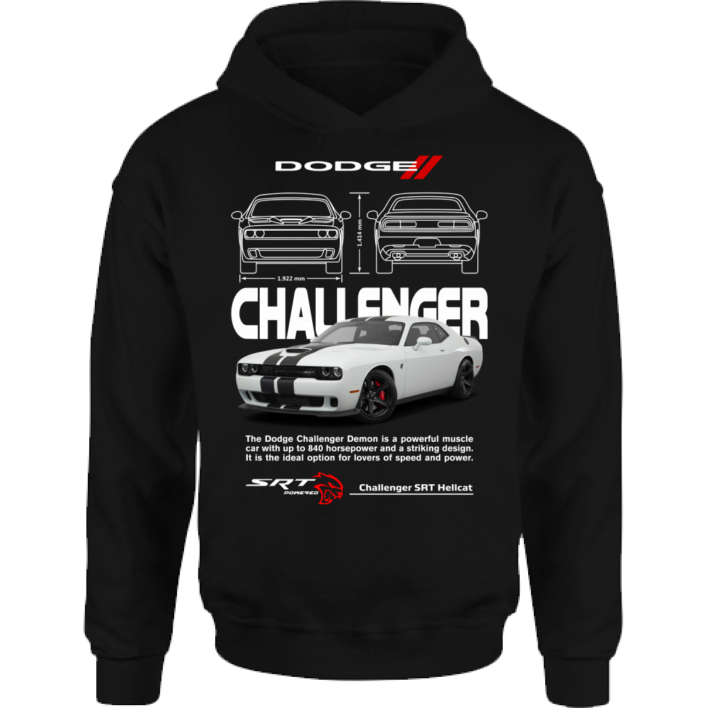 Felpa Bambino con Cappuccio challenger white