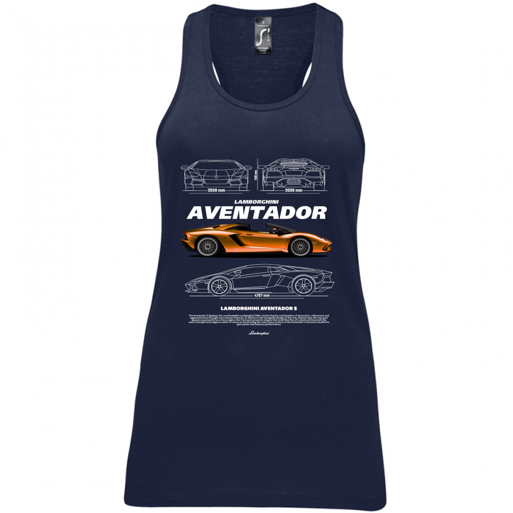 Canotta Donna lambo aventador1