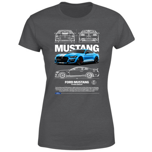 T-Shirt Donna mustang shelby1