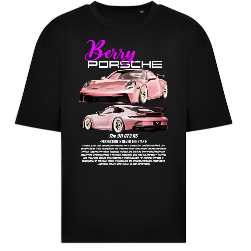 T-Shirt Oversize porsche berry