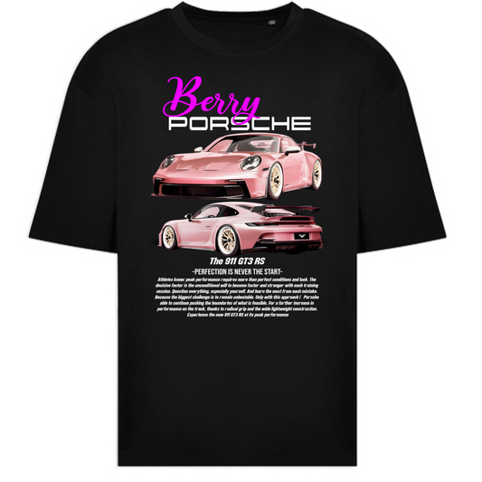 T-Shirt Oversize porsche berry
