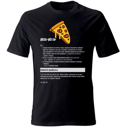 T-Shirt Unisex pizza white