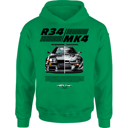 Felpa Bambino con Cappuccio r34-mk4 Supra