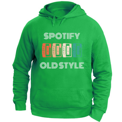 Felpa Unisex con Cappuccio spotify old style