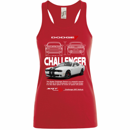 Canotta Donna challenger white