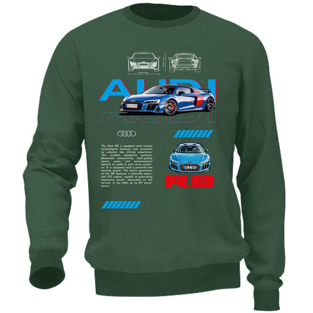 Felpa Unisex audi r8