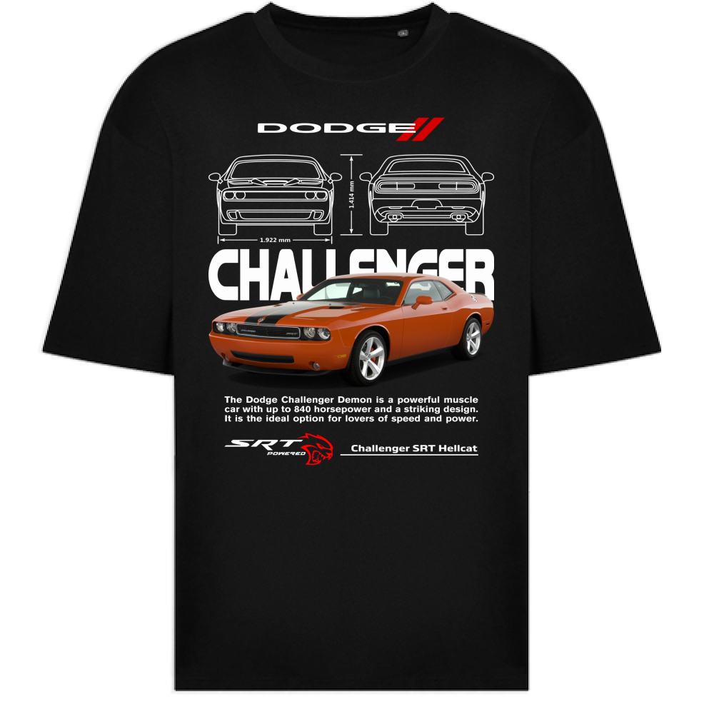 T-Shirt Oversize challenger orange