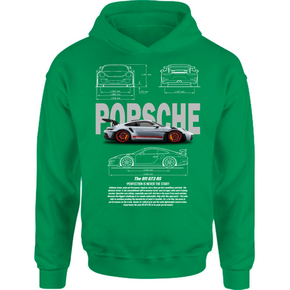 Felpa Bambino con Cappuccio porsche gt3-2