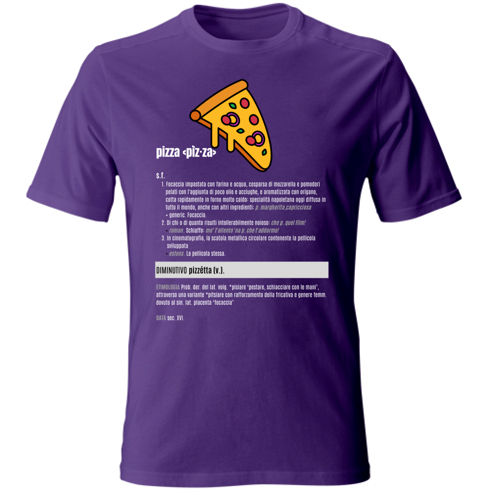 T-Shirt Unisex pizza white