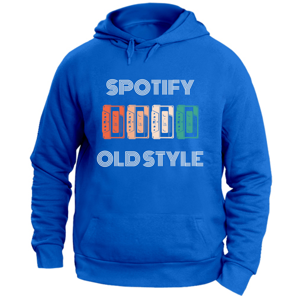 Felpa Unisex con Cappuccio spotify old style