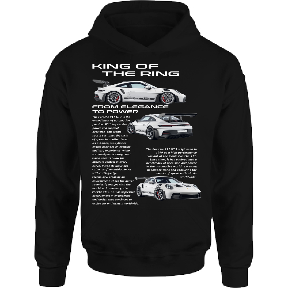 Felpa Bambino con Cappuccio porsche gt3-1
