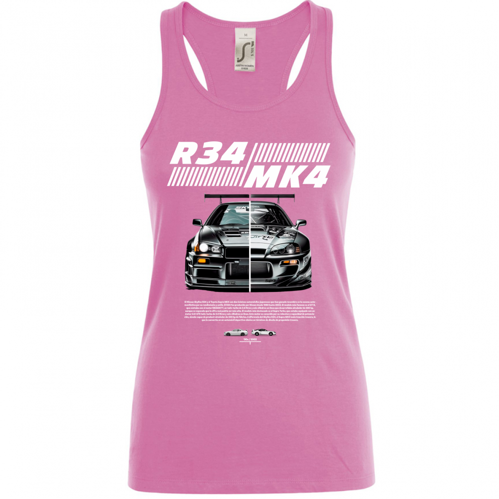 Canotta Donna r34-mk4 Supra white