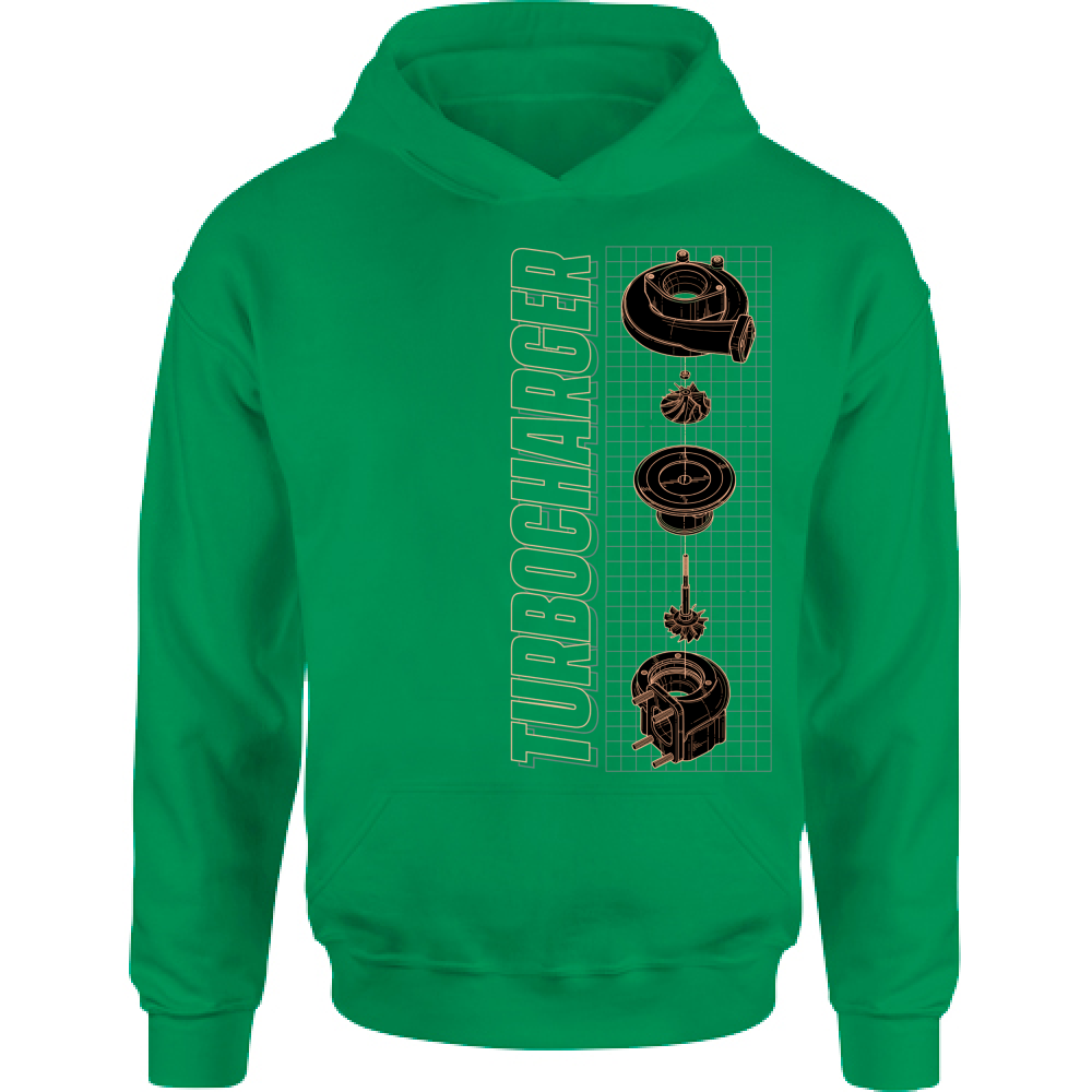 Felpa Bambino con Cappuccio turbo charger