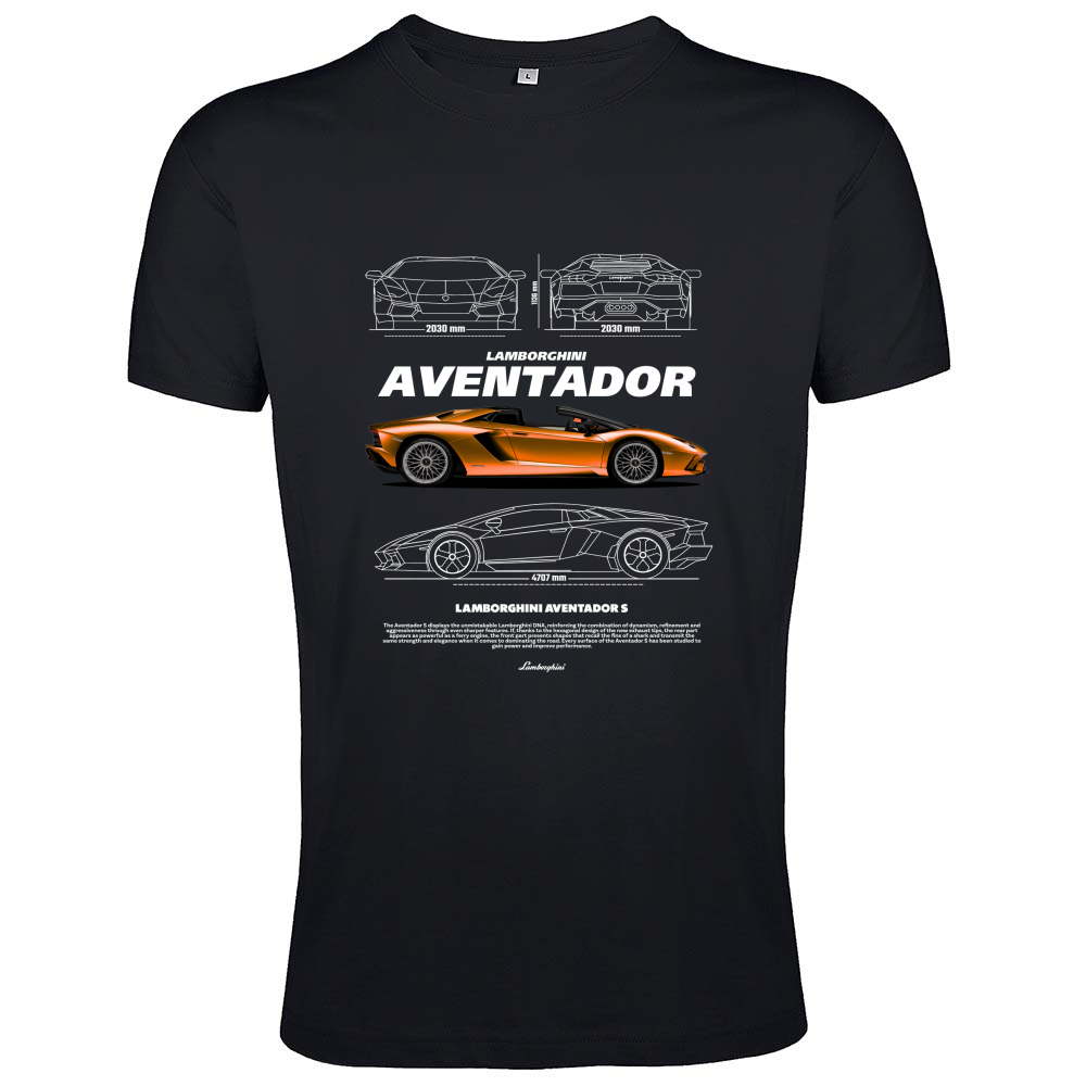 T-Shirt Men Fit lambo aventador1