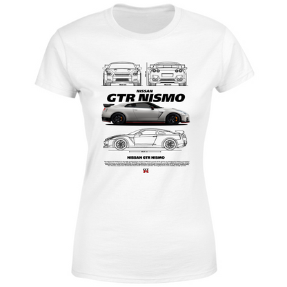 T-Shirt Donna nissan gtr nismo black
