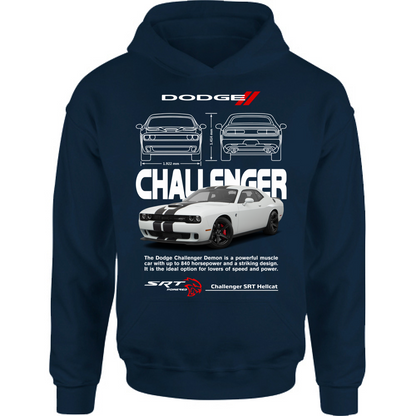 Felpa Bambino con Cappuccio challenger white