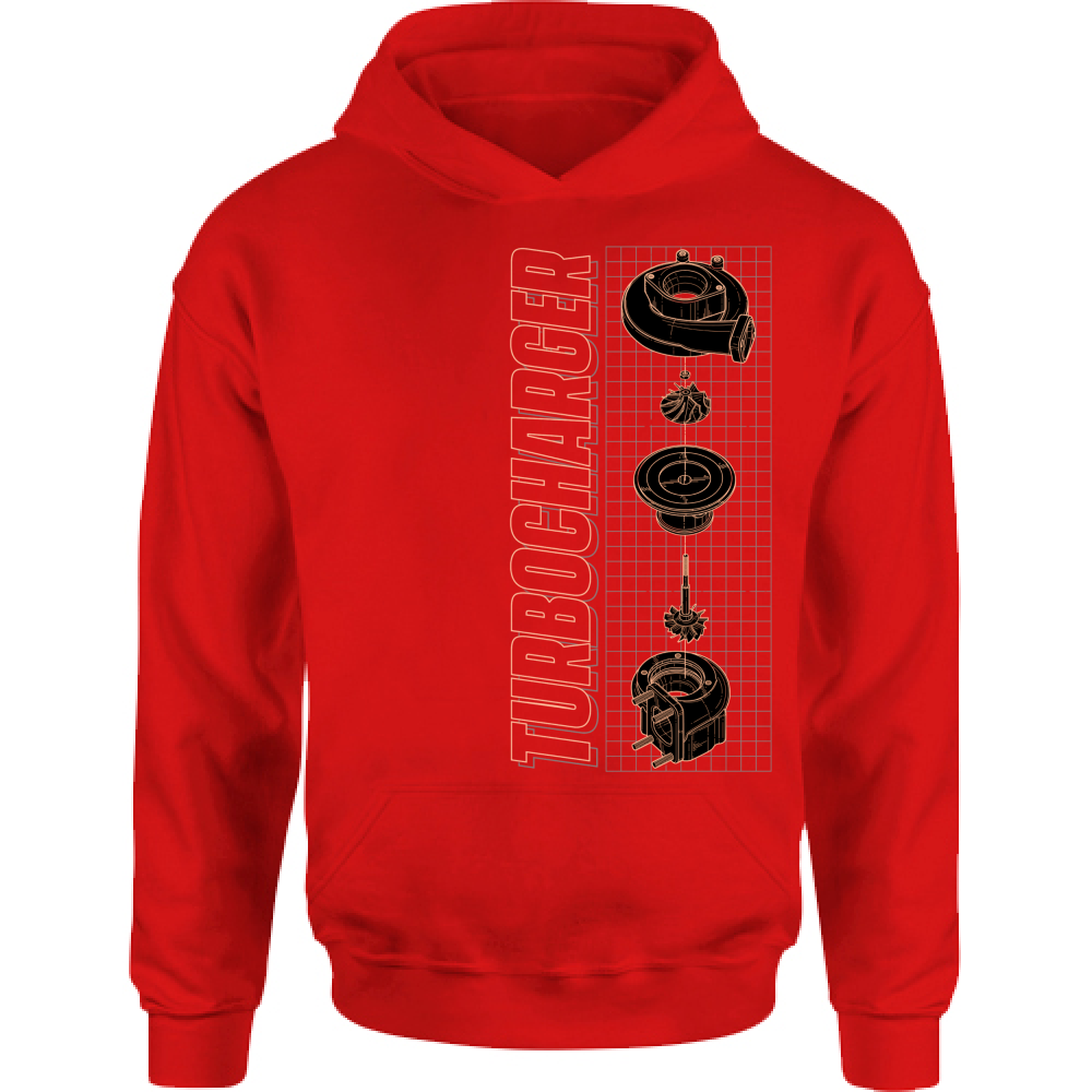 Felpa Bambino con Cappuccio turbo charger