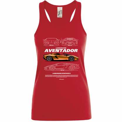 Canotta Donna lambo aventador1