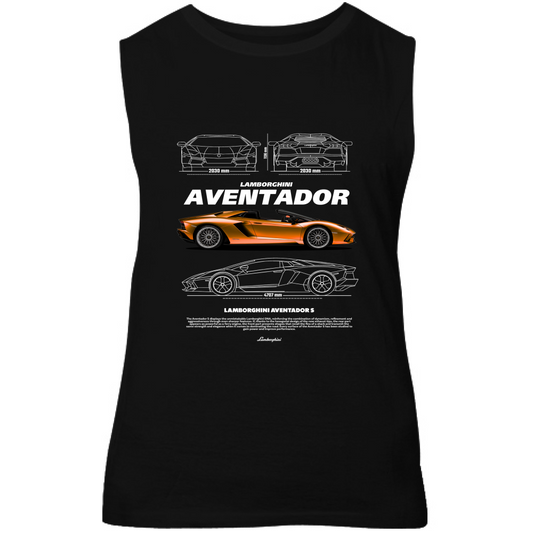 Canotta Unisex lambo aventador1
